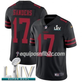 Camiseta Hombre NFL San Francisco 49ers Emmanuel Sanders 17 Black 2020 Super Bowl LIV